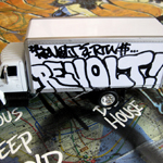 revolt truck  graffiti