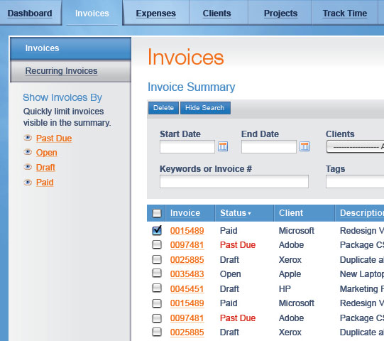 Boston Application Design Smart Invoice