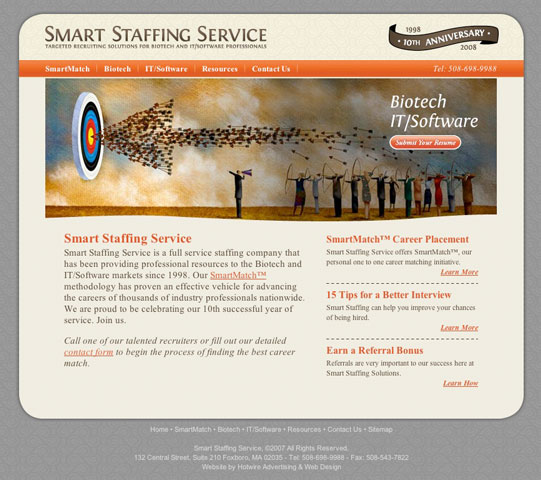 Boston Web Design Smart Staffing Service